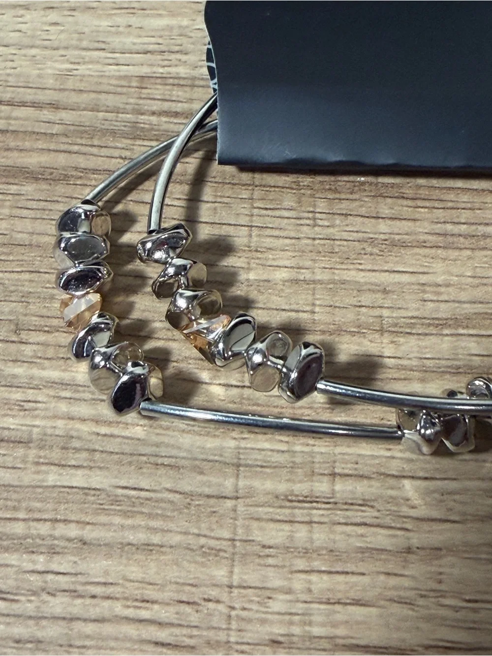 paparazzi Silver and Gold Beaded Bangle Set